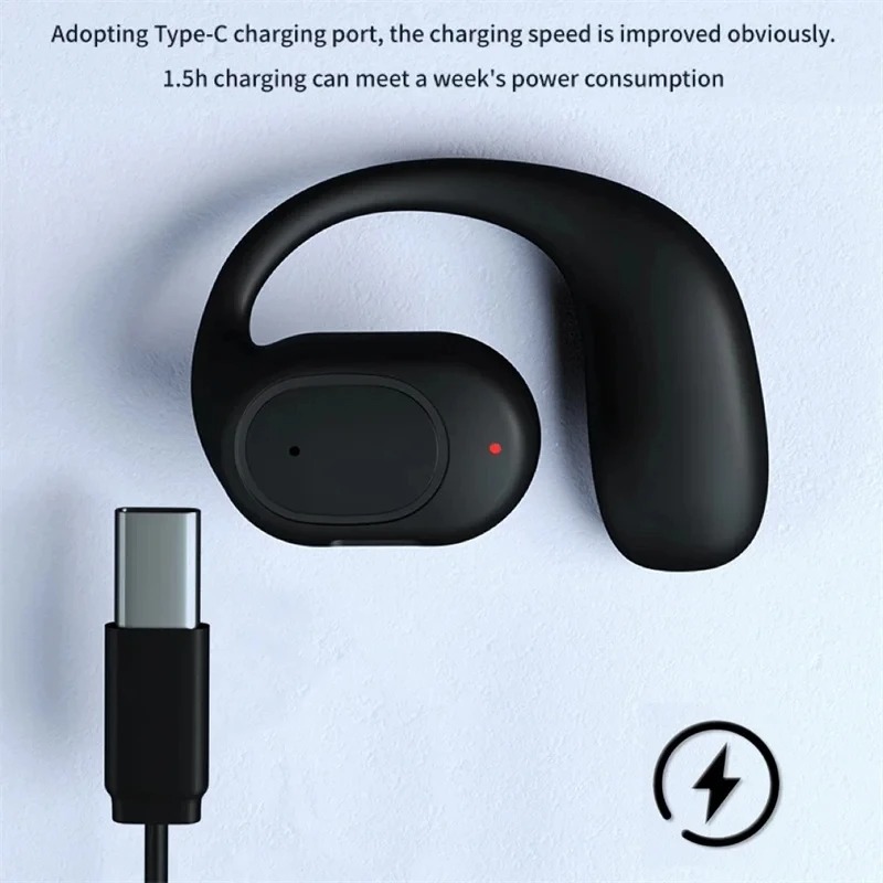 Open Ear Air Conduction Headphones - Fone de Ouvido Bluetooth de Condução