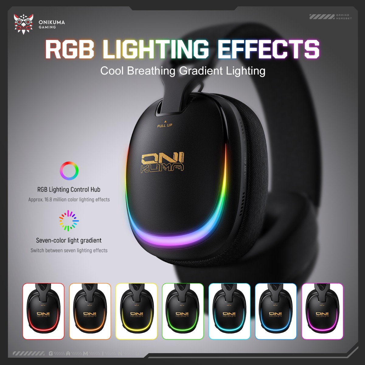 Fone de ouvido para jogos ONIK - Gaming Headset With Mic Rgb avaliação e preço