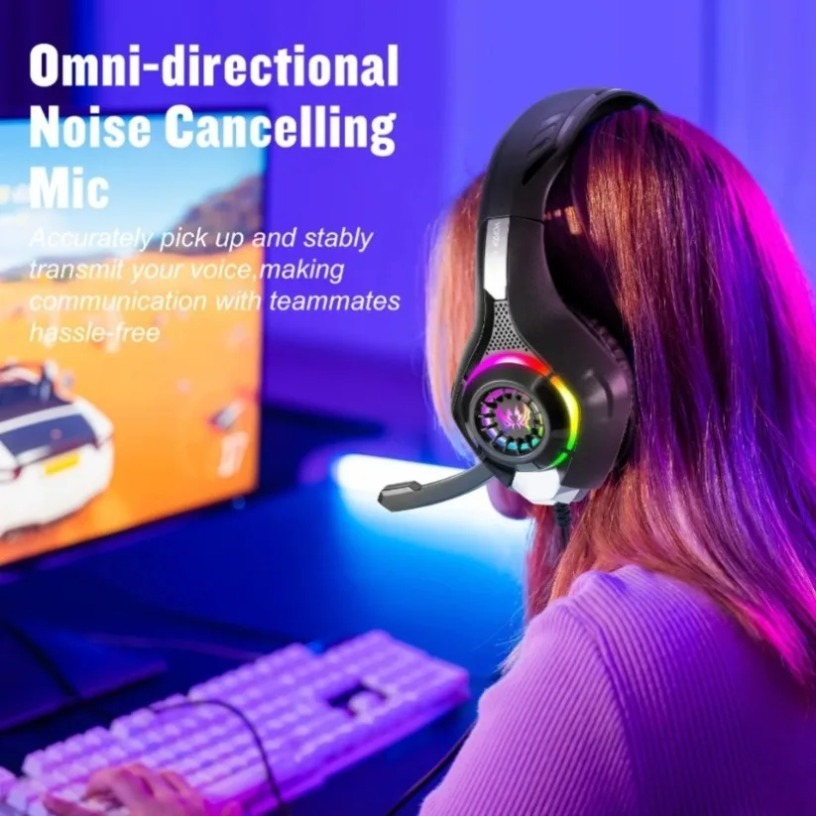 Fones de Ouvido para Jogos com - Gaming Headset With Mic Rgb avaliação e preço
