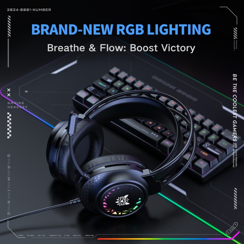 Fone de Ouvido Gamer ONIKUMA X - Gaming Headset With Mic Rgb avaliação e preço