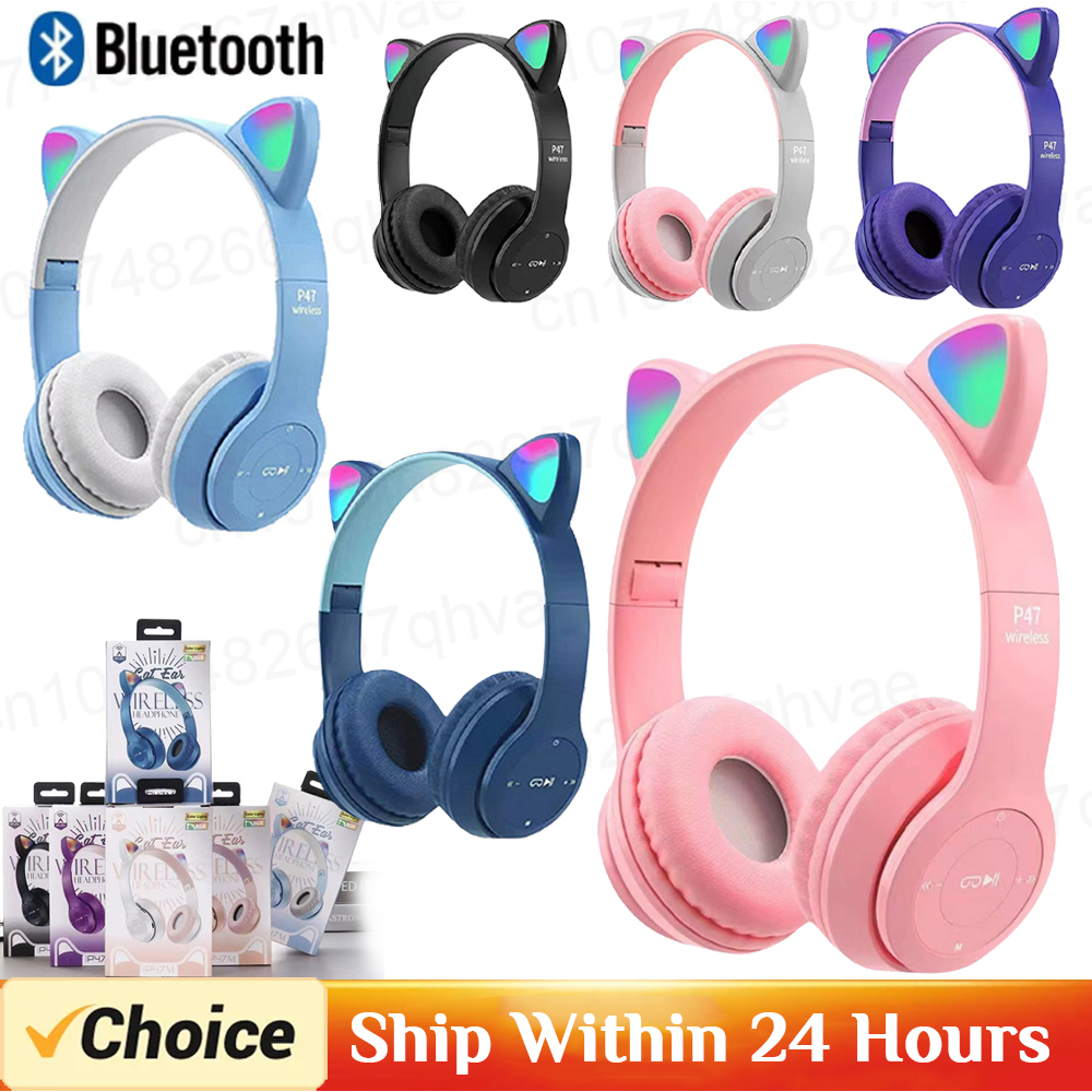 P47m sem fio bluetooth fone de - Gaming Headset With Mic Rgb avaliação e preço