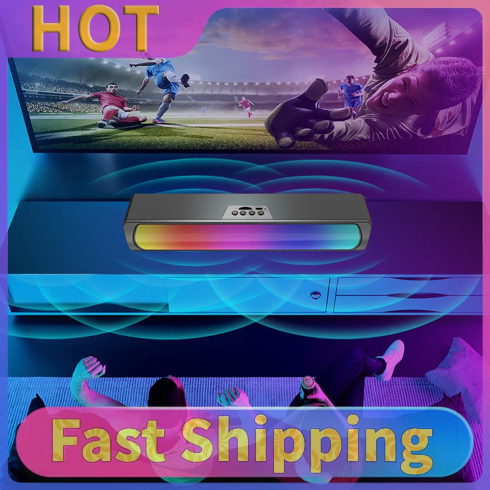 Caixa de Som Portátil para Com - Rgb Computer Soundbar For Pc avaliação e preço