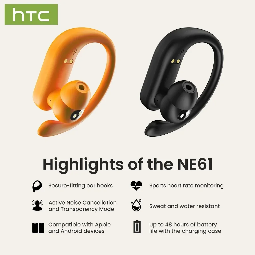 Htc ne61 fones de ouvido bluet - Type C Wired Earphones With Mic avaliação e preço