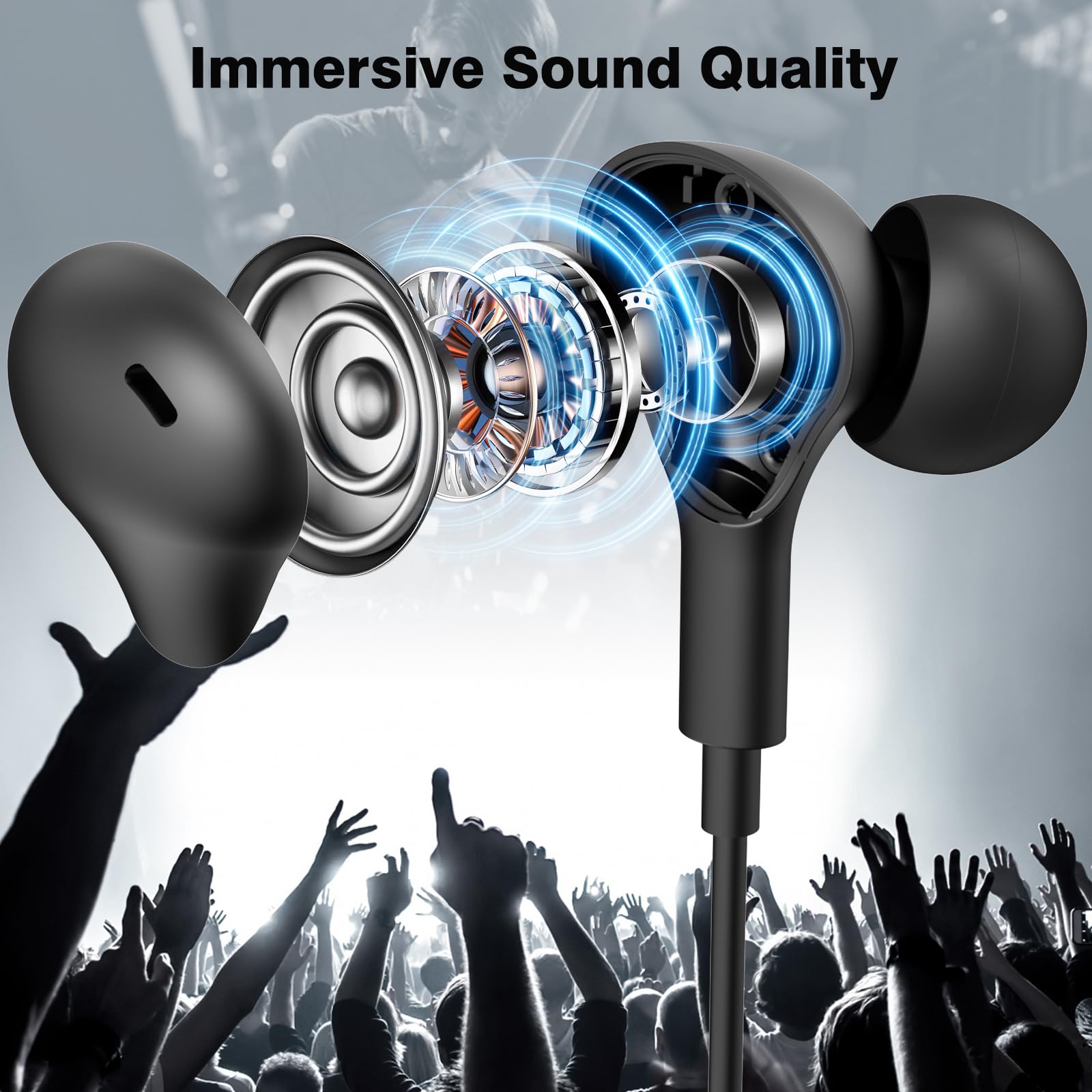 Fone de Ouvido USB C para Sams - Type C Wired Earphones With Mic avaliação e preço